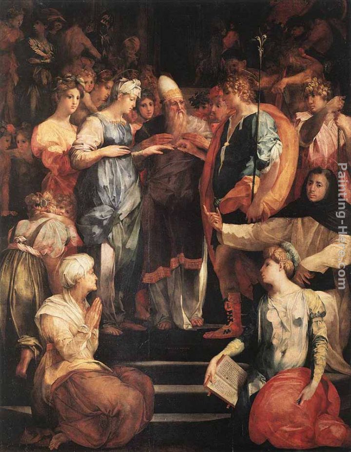 Marriage of the Virgin painting - Rosso Fiorentino Marriage of the Virgin art painting